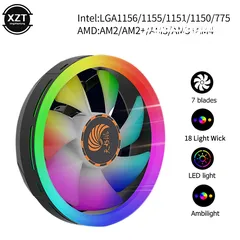  3 مبرد هوائي احترافي ملون للمعالجات ROSEFINCH RGB CPU COOLER FOR INTEL LGA1700 - AMD AM4