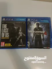  4 uncharted 4 and the last of us for 45AED for each one