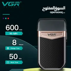  11 ماكينه حلاقه وتنعيم اللحيه VGR راس دبل شفرتين تعمل بالشحن الحلاقه اليوميه حلاقة