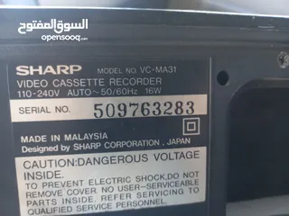 2 فيديو شارب ياباني صناعه ماليزية للبيع بسعر مغري