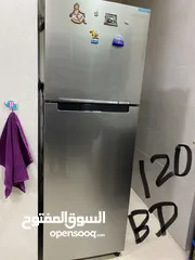  1 Samsung fridge 2 doors 420 litres 2 years used only neat clean