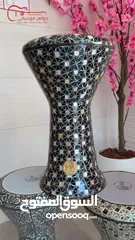  6 طبله جوهره الفن الصدف الازرق بروفشنال مقاس 23 مع كامل مستلزماته الاصليه