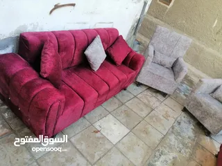  4 طقم كنب دانلوب ثقيل خشب سويد