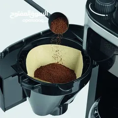  4 سيفرين ماكينة صنع قهوة مفلترة مع مطحنة