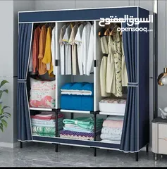  2 خزانة من القماش القوى  خزانة أنيقة وسهلة التركيب والفك  وسهلة الاستخدام  أنيقة وجميلة