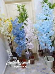  1 أشجار صناعي بجذع طبيعي شامل القوار