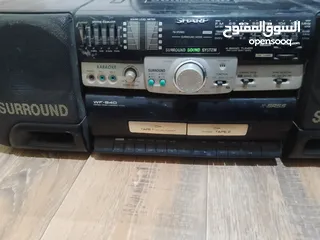  2 مسجل وراديو شارب ياباني