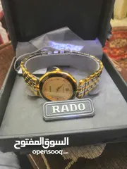  5 للبيع ساعة رادو حريمي اصلي بالعلبه بتاعتها وفاتورة الشراء من الكويت سنة 1999