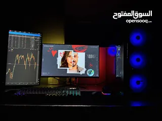  12 للبيع جهاز كمبيوتر كامل للألعاب والعمل الاحترافي