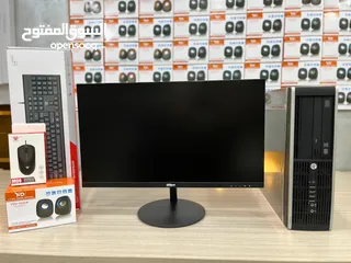  6 أجهزة كمبيوتر كامله بحالة الوكالة i5 مع شاشة جديده