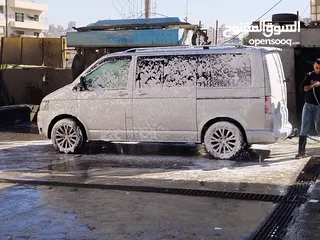  1 فولكسفاجن كارافيل  سياره بتجنن  من البرغي للبرغي الحمد لله شركة موديل 2014 بابين سحاب