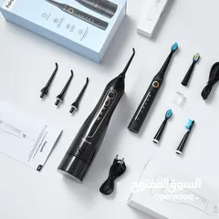  7 جهاز خيط الأسنان المائي مع فرشاة الأسنان الكهربائية من فيريويل (الاصلي جديد)