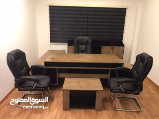  12 مكتب خشب لامينت 140*70 مستورد مع جانبية وطاولة وسط بسعر المصنع تفصيل جميع القياسات والموديلات