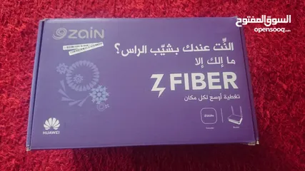  1 راوتر زين فايبر مع موسع شبكه بحاله الوكاله