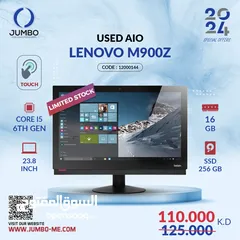  1 USED AIO LENOVO   M900Z   بسعر 110بدلا من 125