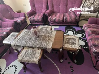  10 غرفة ضيوف كاملة كنب وطاولة وسجاد وعش وبرادي وثريا