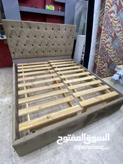  1 تخت مزدوج بوكس خشب لاتيه