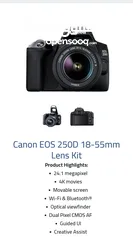  19 Canon EOS 250D 18-55mm Lens Kit