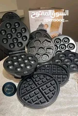  3 صانع الحلويات Gold Vision  *4 في 1* قوة 800 واط لأداء سريع.  أسطح غير لاصقة لسهولة التنظيف.  4 قوالب