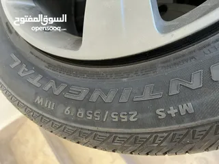  5 جنطات ربنج روڤر اصلي واطارات كونتننتال
