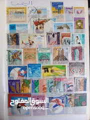  27 طوااابع من جميع دول العالم بنص دينار فقط