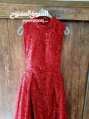  3 فستان حفلات احمر للبيع(لبسه وحده)