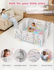  7 Baby Playpen,Dripex Foldable منطقة امنه للأطفال