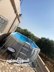  6 المسبح العملاق بطول 610سم من شركة INTEX PRISM FRAME الأمريكية الاعلى جودة والاولى في العالم في صناعة
