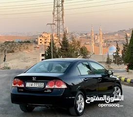  5 هوندا سيفيك 2008 فحص كامل صنف EXI لون اسود ملوكي بحالة الوكالة