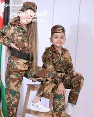  2 ملابس دشداش و عقال و غبايه و ثوب تراثي بنات اطفال   لباس جيش درك امن عام عسكري الجيش الاردني