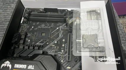  1 لوحه b450plus full rgb + cpu r5 2600