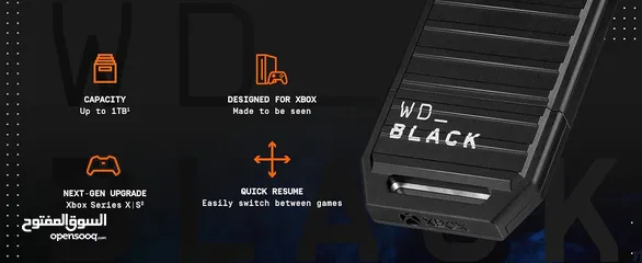  1 WD_BLACK 512GB C50 Expansion Card ذاكرة تخزين للاكسبوكس
