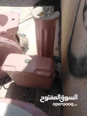  1 طقم حمام مغسلة وكابينة وشطافة
