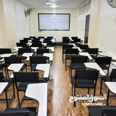  9 قاعات تدريب وتدريس ومختبر كمبيوتر للإيجار في موقع مميز في شارع الجامعة الاردنية