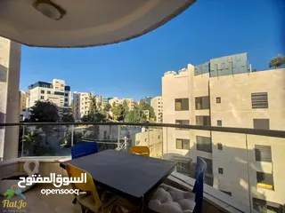  6 شقة مفروشة ثلاث غرف نوم في الدوار الرابع قرب عبدونmodern furnished apartment for rent in 4th circle