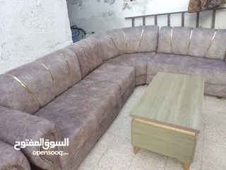  2 طقم كنب كورنر استخدام شهر فقط للبيع بسعر مناسب للجميع الموقع الاذاعه والتلفزيون