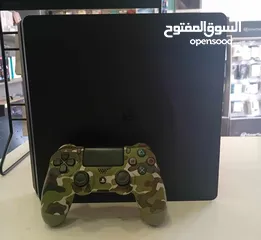  1 جهاز ps4 slim / مع العاب قابل للتهكير