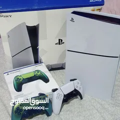  2 بلايستيشن 5 (PS5 Slim) - بحالة ممتازة جدا مستعمل للبيع