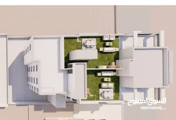  4 شقة طابق رابع مع روف للبيع في اربد مجمع عمان الجديد بمساحة185