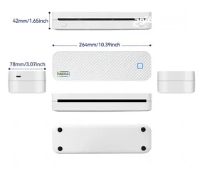  2 للبيع: طابعة GZQIANJI GZMA412 المحمولة – حرارية، A4، لاسلكية عبر Bluetooth!