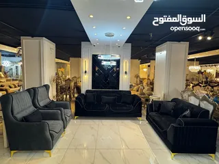  2 لعشاق الذوق الرفيع  اطقم كنب مميزه وفخمه جد ثلاثيه وثنائيه ومفردتين اعلى كواليتي