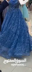  2 فستان خطبة لون ازرق