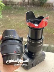  10 كانون 800D بحال الوكاله مع كامل ملحقاتها الاصليه