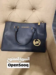  1 MICHAEL KORS Sutton Saffiano Leather Large Satchel Navy