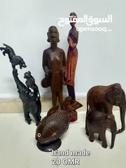  17 Various collection of decorative items. Wooden, crystal, metallic, glass and sculptures.