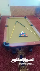  3 طاولة بلياردوا استعمال بسيط في حالة الوكالة..7.5 قدم....