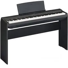  1 YAMAHA P125 88-Key Weighted Action Digital Piano with Power Supply and Sustain Pedal, Black