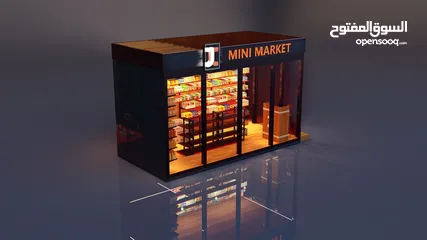  3 تصميم مشاريع تجارية وفود تراك _ درايف ثرو محلات واجهات كلادينج تصميم فعاليات
