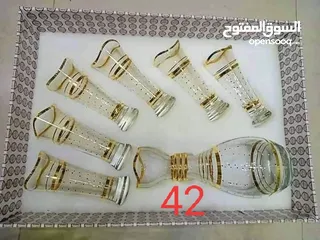  25 اطقم شربات وأطقم كوبيات 12 قطعه