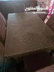  3 طاولة سفرة طعام مكونه من 6 كراسي استخدام بسيط جدا مميزة